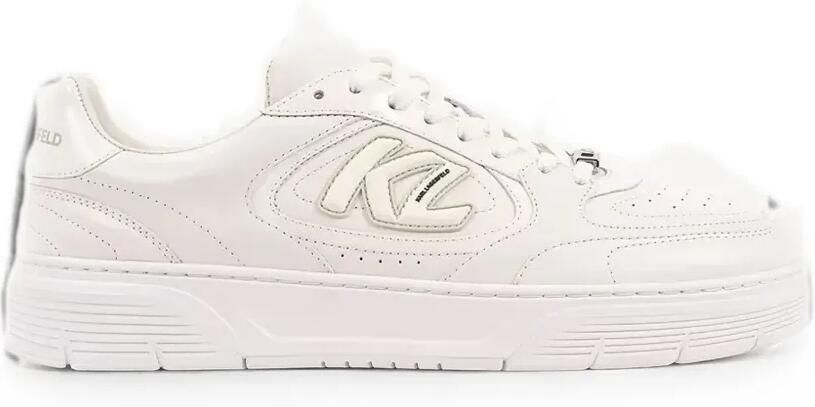 Karl Lagerfeld Geperforeerde sneakers met logopatch Wit