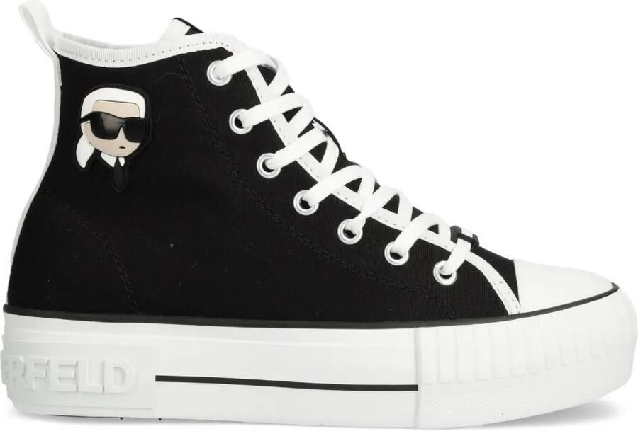 Karl Lagerfeld Ikon Kampus Max sneakers met logopatch Zwart