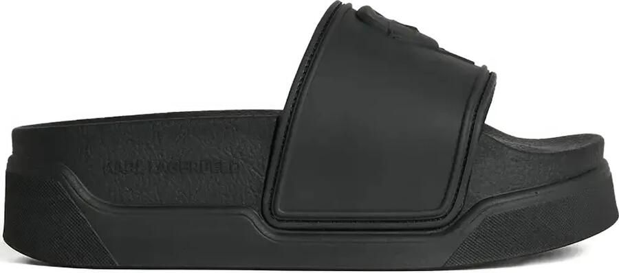 Karl Lagerfeld Ikon Kondo badslippers Zwart