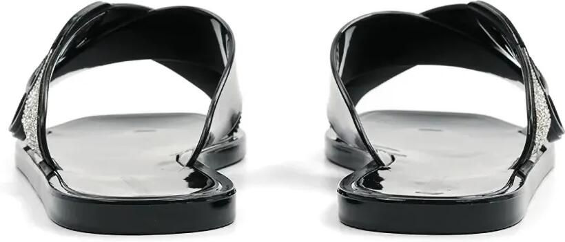 Karl Lagerfeld Ikon NFT slippers verfraaid met kristallen Zwart - Foto 5