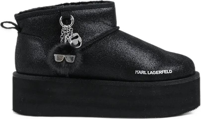 Karl Lagerfeld Ikon NFT thermo low boots Zwart