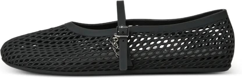 Karl Lagerfeld Jelly ballerina's Zwart
