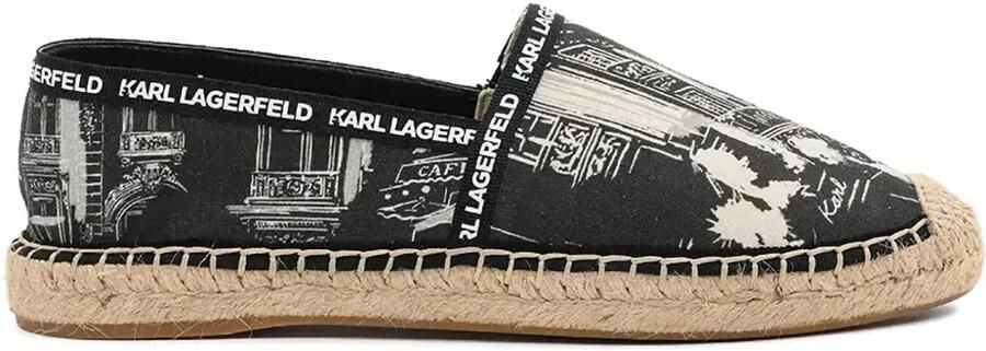 Karl Lagerfeld Kamini espadrilles Zwart