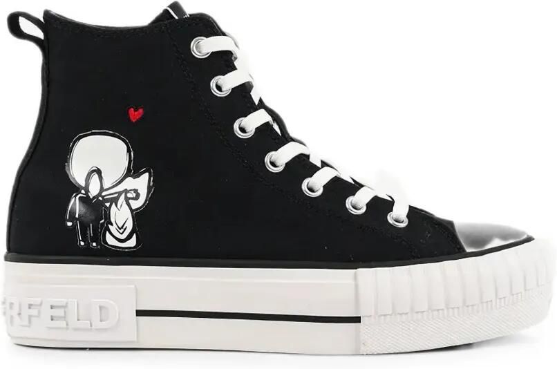 Karl Lagerfeld Kampus Max high-top sneakers Zwart
