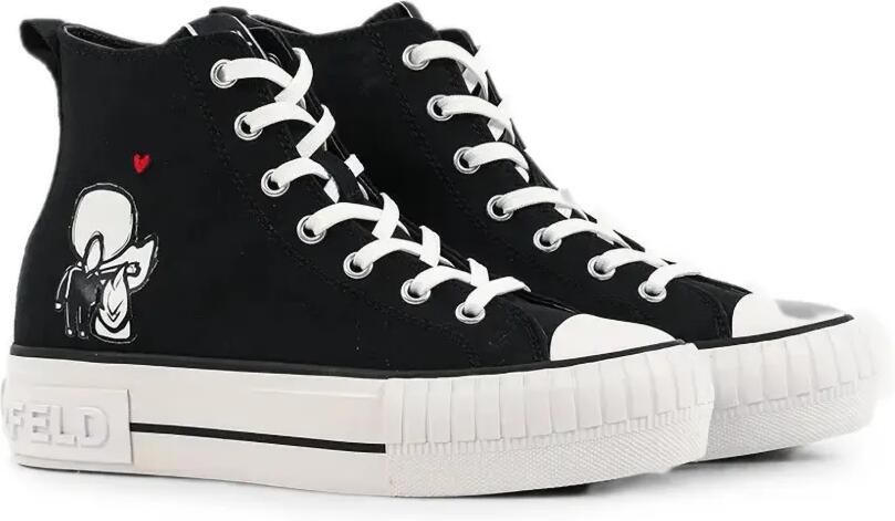 Karl Lagerfeld Kampus Max high-top sneakers Zwart - Foto 4
