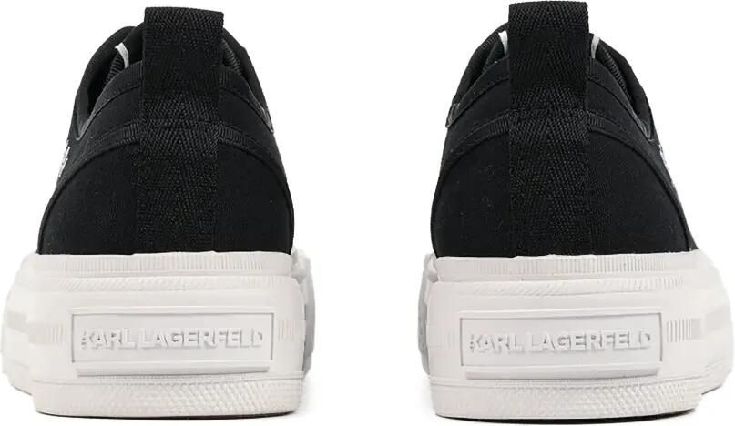 Karl Lagerfeld Kampus Max sneakers met geborduurd logo en plateauzool Zwart - Foto 4
