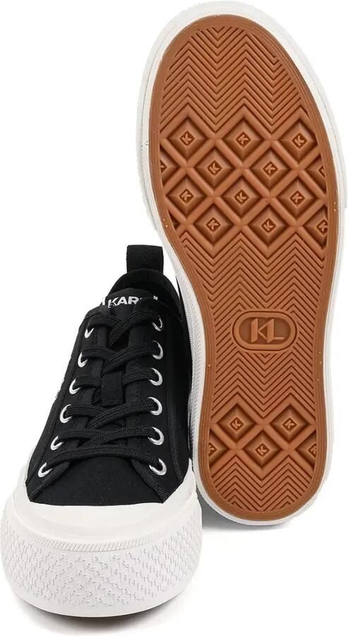 Karl Lagerfeld Kampus Max sneakers met geborduurd logo en plateauzool Zwart - Foto 3