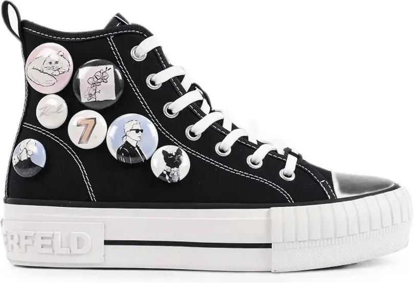 Karl Lagerfeld Kampus Max sneakers verfraaid met badge Zwart
