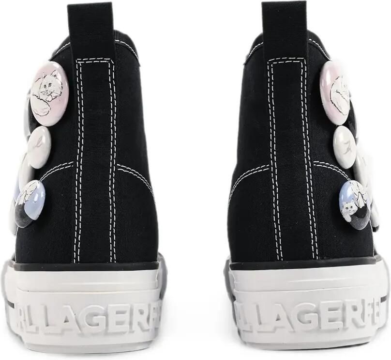Karl Lagerfeld Kampus Max sneakers verfraaid met badge Zwart - Foto 2