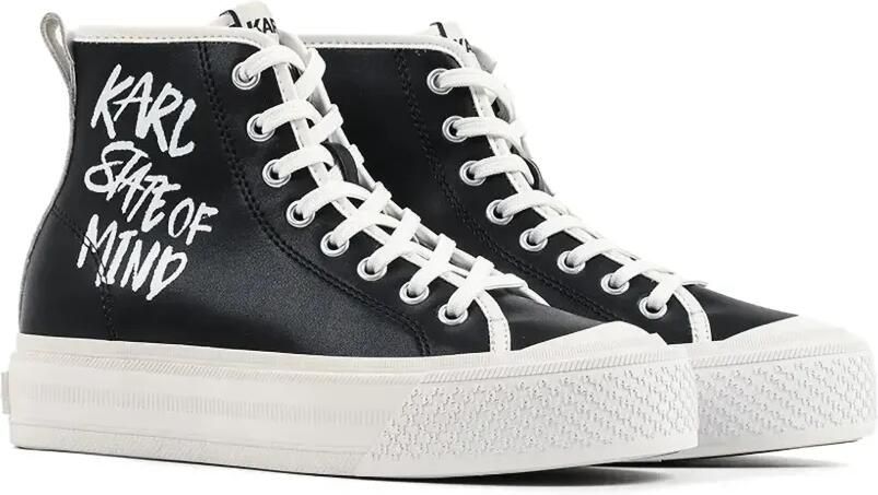 Karl Lagerfeld Kampus Max V high-top sneakers Zwart - Foto 5