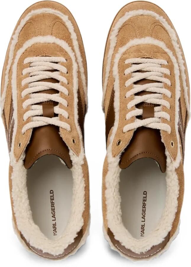 Karl Lagerfeld Kandidate gevoerde sneakers Bruin - Foto 3