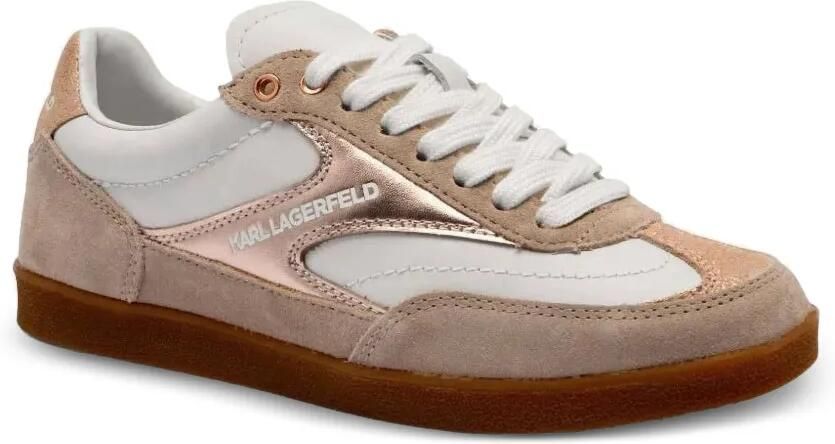 Karl Lagerfeld Kandidate leren sneakers Wit