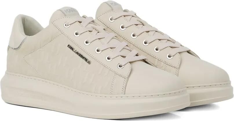 Karl Lagerfeld Kapri sneakers met monogram-reliëf Beige - Foto 5
