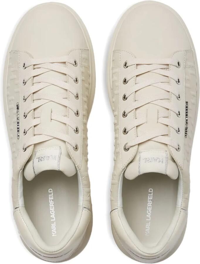 Karl Lagerfeld Kapri sneakers met monogram-reliëf Beige - Foto 3