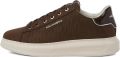 Karl Lagerfeld Kapri sneakers met monogram-reliëf Bruin - Bruin