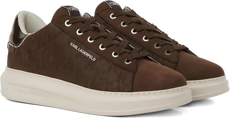 Karl Lagerfeld Kapri sneakers met monogram-reliëf Bruin - Foto 5