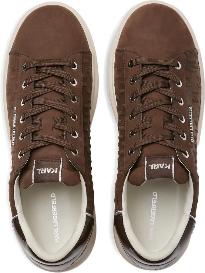 Karl Lagerfeld Kapri sneakers met monogram-reliëf Bruin - Foto 3