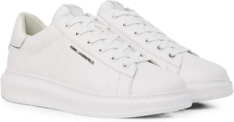 Karl Lagerfeld Kapri sneakers met monogram-reliëf Wit - Foto 5