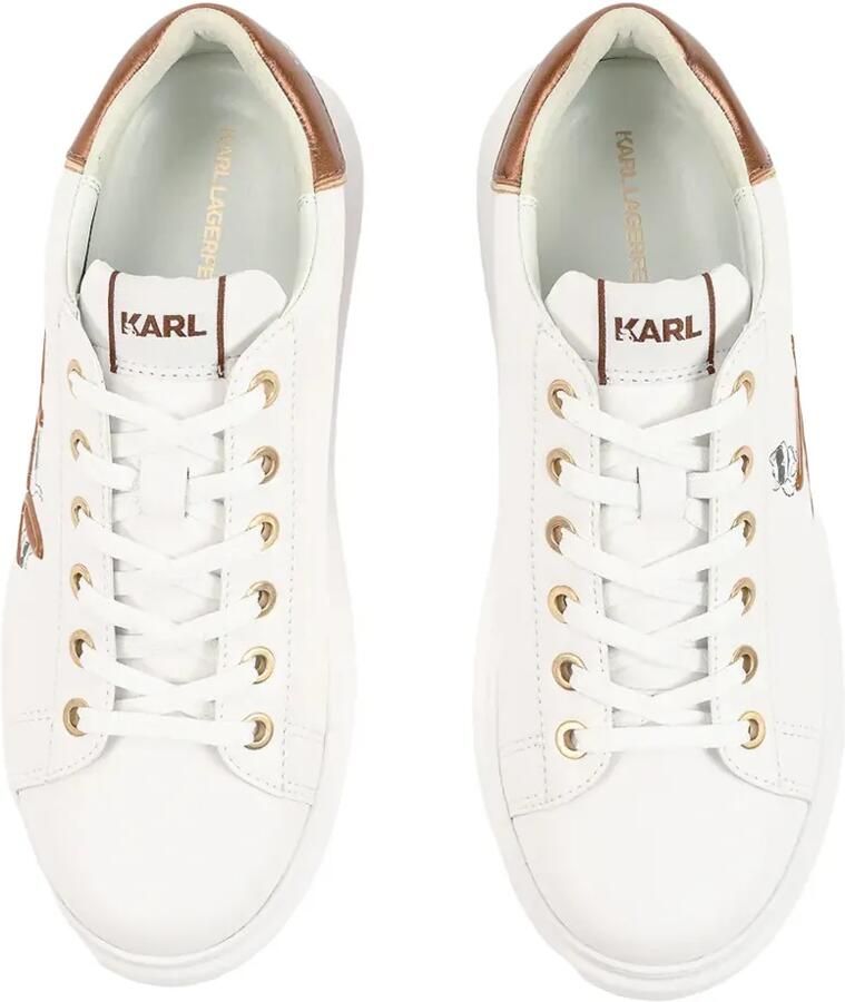 Karl Lagerfeld Kapri sneakers met plateauzool en logo-patch Wit - Foto 2