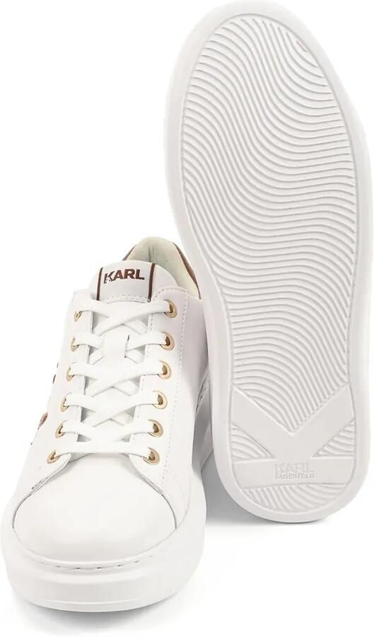 Karl Lagerfeld Kapri sneakers met plateauzool en logo-patch Wit - Foto 3