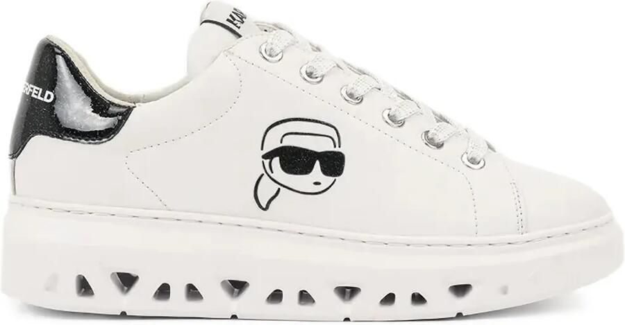 Karl Lagerfeld Karl verfraaide sneakers Wit