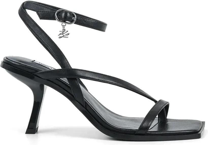 Karl Lagerfeld Karmel sandalen met enkelbandje Zwart
