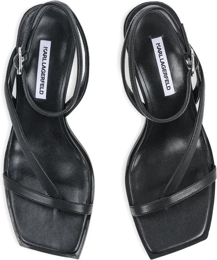 Karl Lagerfeld Karmel sandalen met enkelbandje Zwart - Foto 3