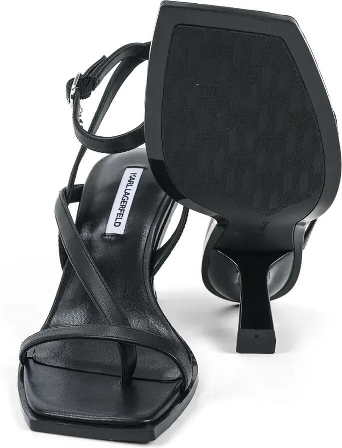 Karl Lagerfeld Karmel sandalen met enkelbandje Zwart - Foto 4