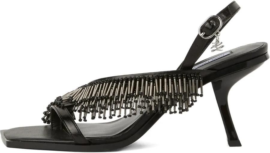 Karl Lagerfeld Karmel sandalen met franje Zwart