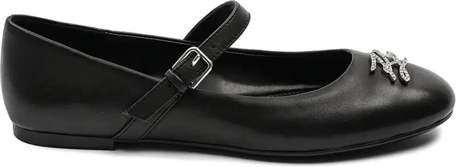Karl Lagerfeld Karo ballerina's Zwart