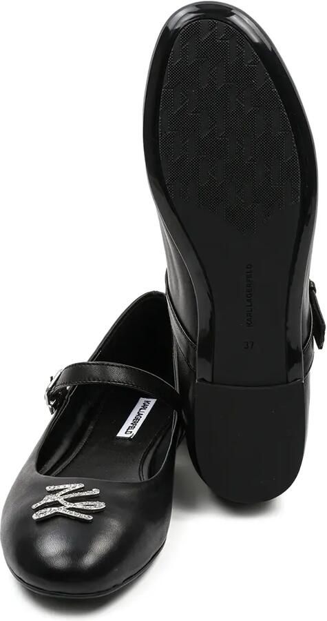 Karl Lagerfeld Karo ballerina's Zwart - Foto 3