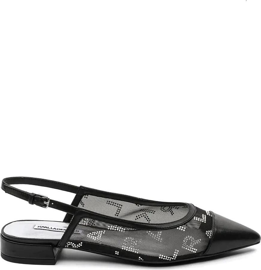 Karl Lagerfeld Kerrie ballerina's Zwart