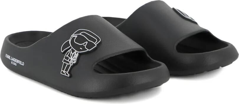 Karl Lagerfeld Kids Cartoon slippers Zwart