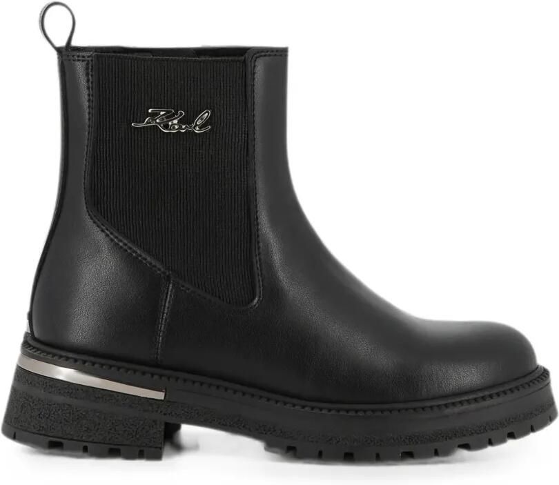 Karl Lagerfeld Kids Chelsea laarzen met logoplakkaat Zwart - Foto 4
