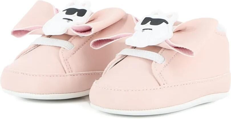 Karl Lagerfeld Kids Choupette babyschoenen met strik-detail Roze