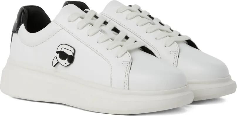 Karl Lagerfeld Kids Ikon sneakers met applicatie Wit
