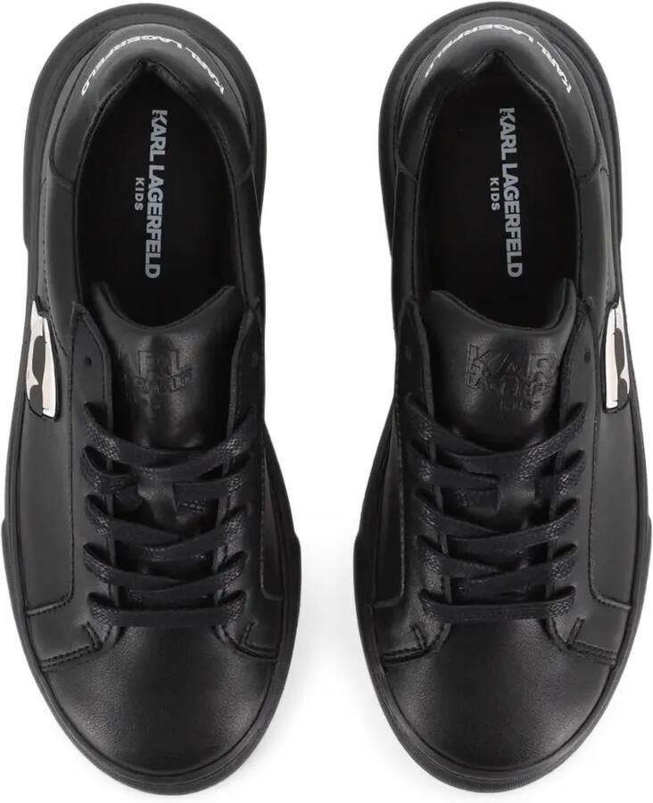 Karl Lagerfeld Kids Leren sneakers Zwart