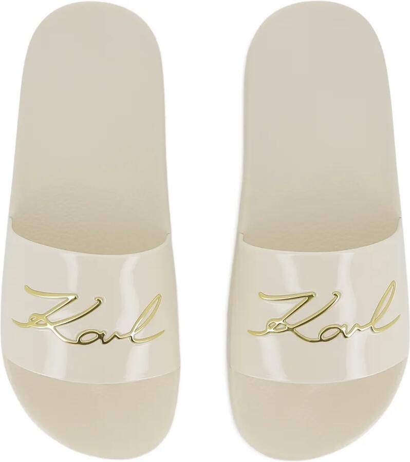 Karl Lagerfeld Kids Slippers met logodetail Wit - Foto 2