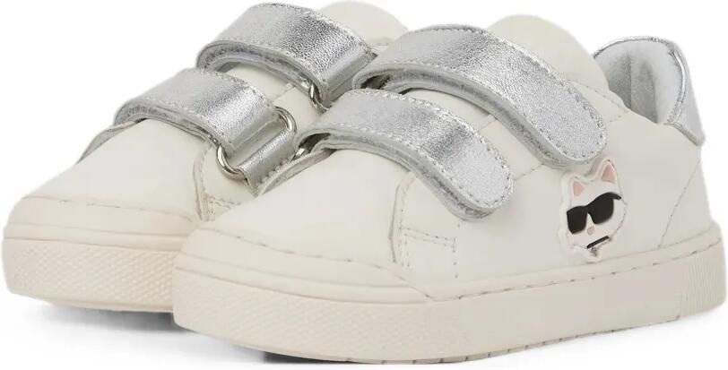 Karl Lagerfeld Kids Sneakers met klittenband Wit