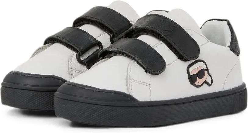 Karl Lagerfeld Kids Sneakers met klittenband Wit