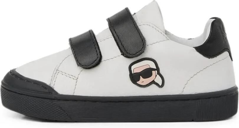 Karl Lagerfeld Kids Sneakers met klittenband Wit - Foto 5