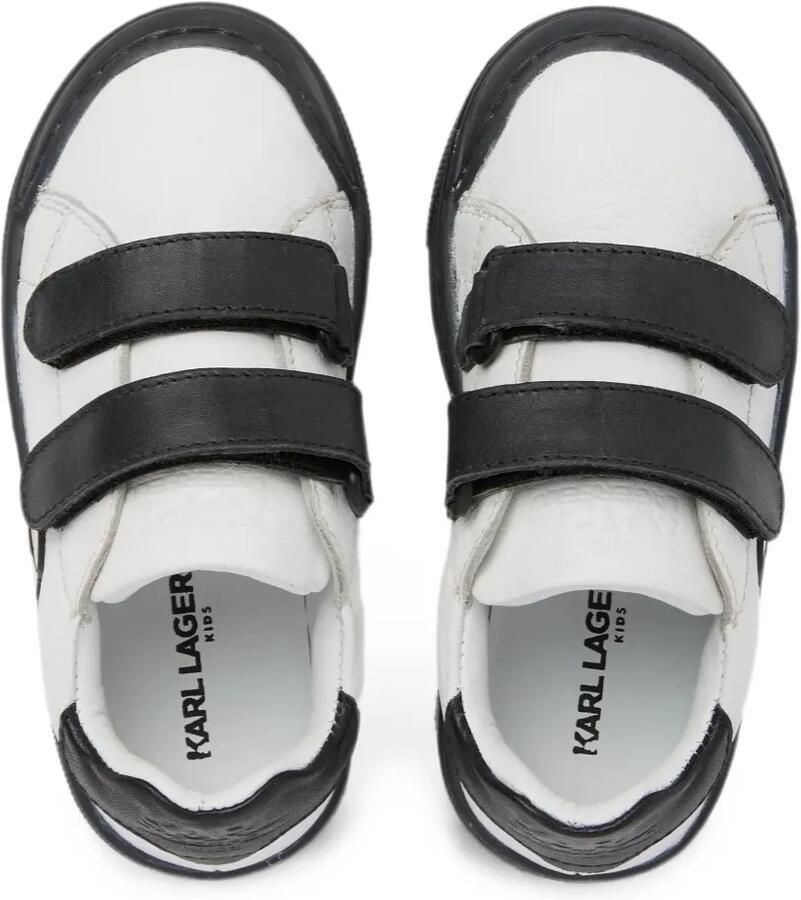Karl Lagerfeld Kids Sneakers met klittenband Wit - Foto 2