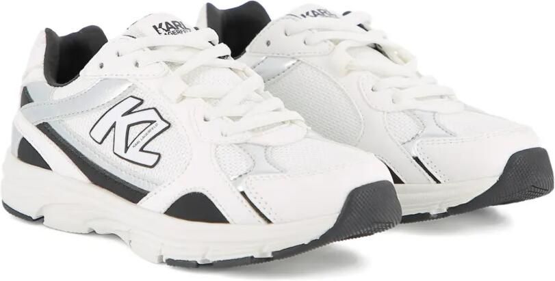 Karl Lagerfeld Kids Sneakers met logo en vlakken Wit