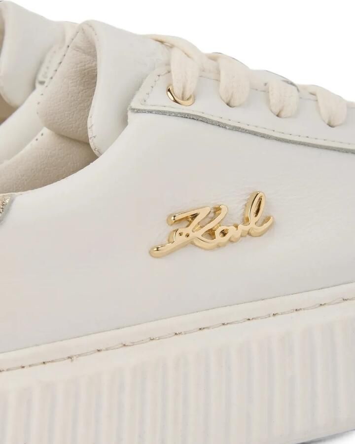 Karl Lagerfeld Kids Sneakers met logo-plakkaat Wit - Foto 3