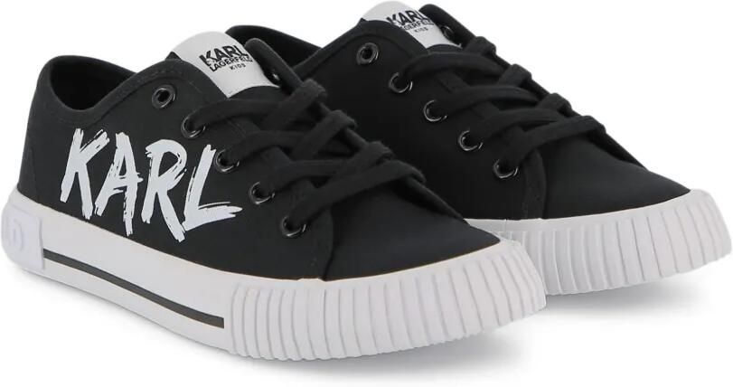 Karl Lagerfeld Kids Sneakers met logo Zwart