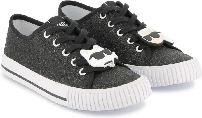 Karl Lagerfeld Kids Sneakers met logoprint Zwart
