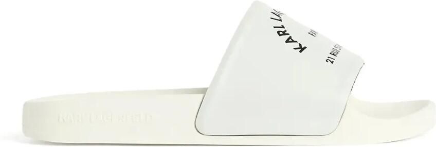 Karl Lagerfeld Kondo 2.0 slippers met logoprint Grijs