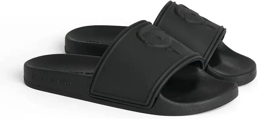 Karl Lagerfeld Kondo 2.0 slippers met reliëf Zwart - Foto 4