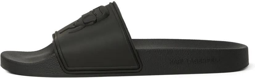 Karl Lagerfeld Kondo II Ikon Relief slippers Zwart