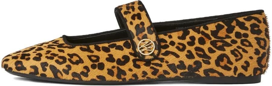 Karl Lagerfeld Konnie ballerina's met luipaardprint Bruin